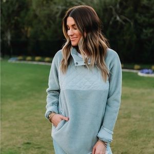 Abercrombie & Fitch Asymmetrical Snap Pullover